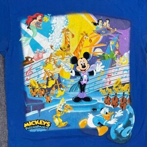 Disney World Mickey's Philharmagic Magic Kingdom Kids T-Shirt‎ Some Discolor